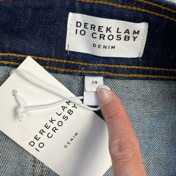 NWT Derek Lam 10 Crosby Charles High Rise Pocket Flare Jeans Park Rinse Sz 29 - Picture 8 of 16